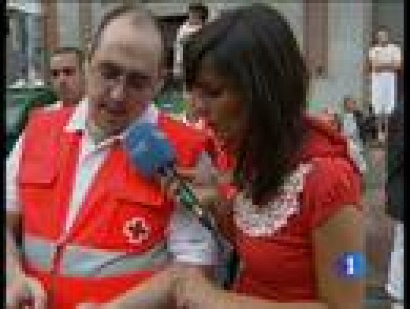  Voluntarios de Cruz Roja en los encierros de los Sanfermines 2010