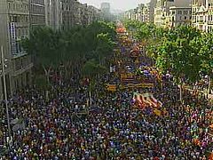 Manifestación en Barcelona "Somos una nación, nosotros decidimos"