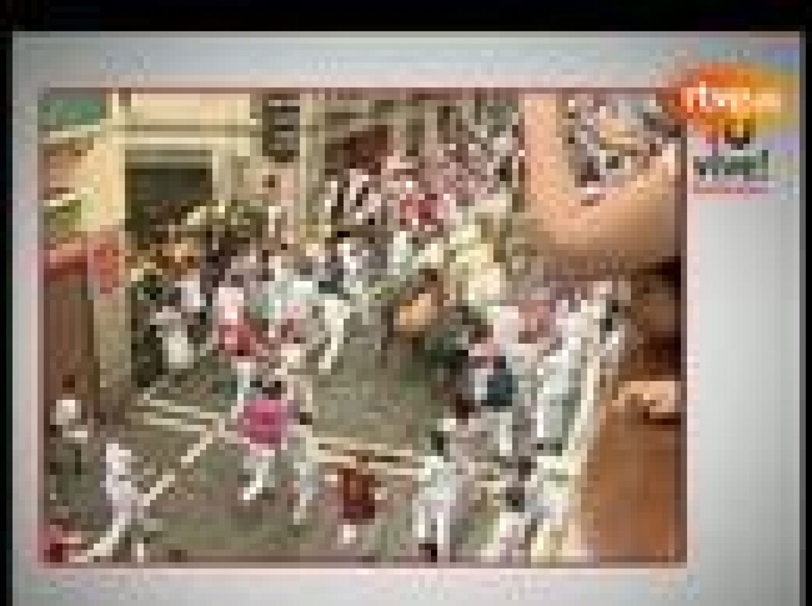 Peligros encierro de los Miura, con un corneado | Ver