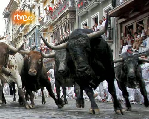 San Fermín - Quinto encierro por Patxi Cervantes