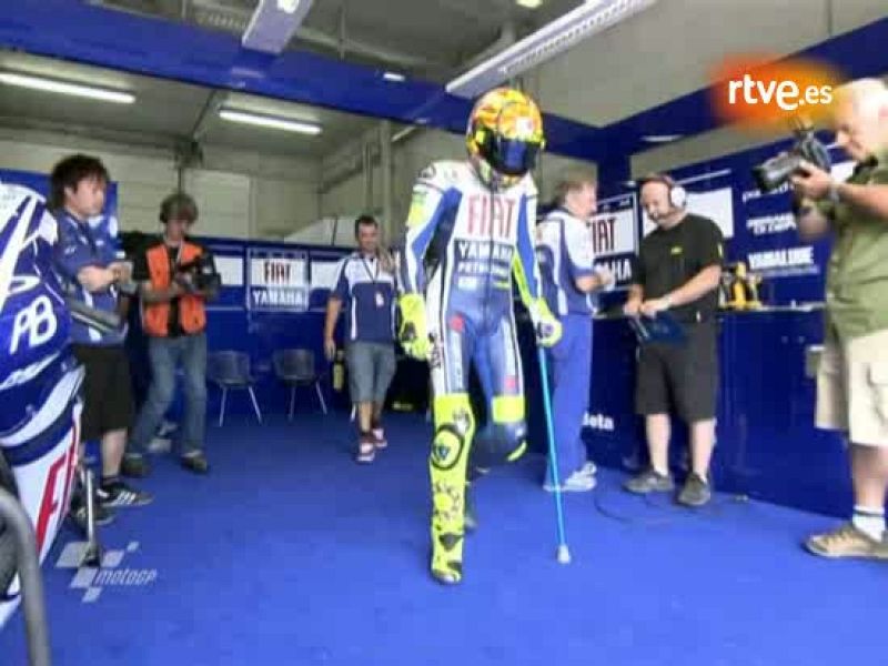 Valentino Rossi terminó séptimo en los entrenamientos de Moto GP del Gran premio de Alemania