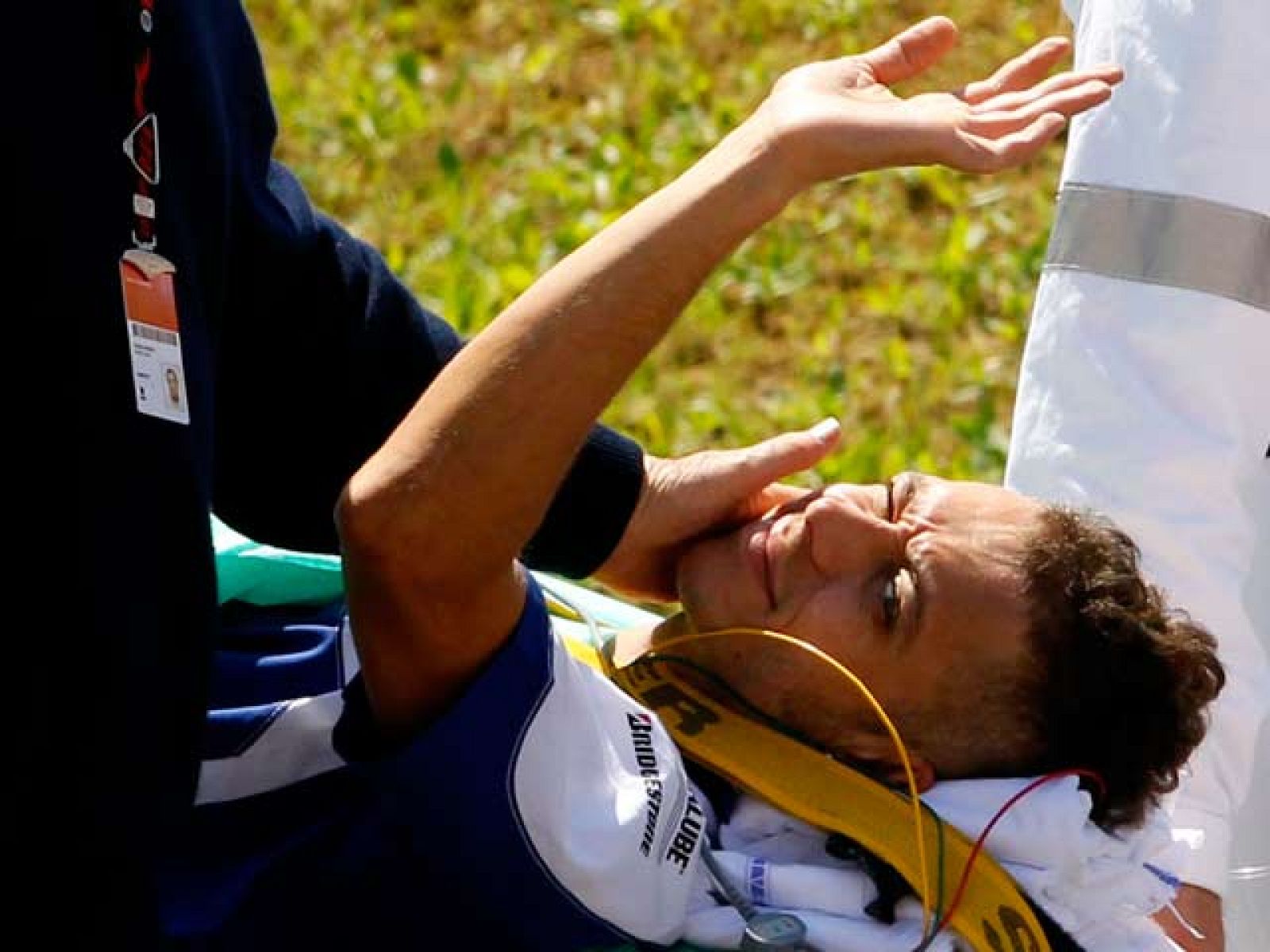 Rossi se rompió la tibia y el peroné en los segundos libres de Mugello. Ahora ha vuelto a Sachsenring en un tiempo récord.