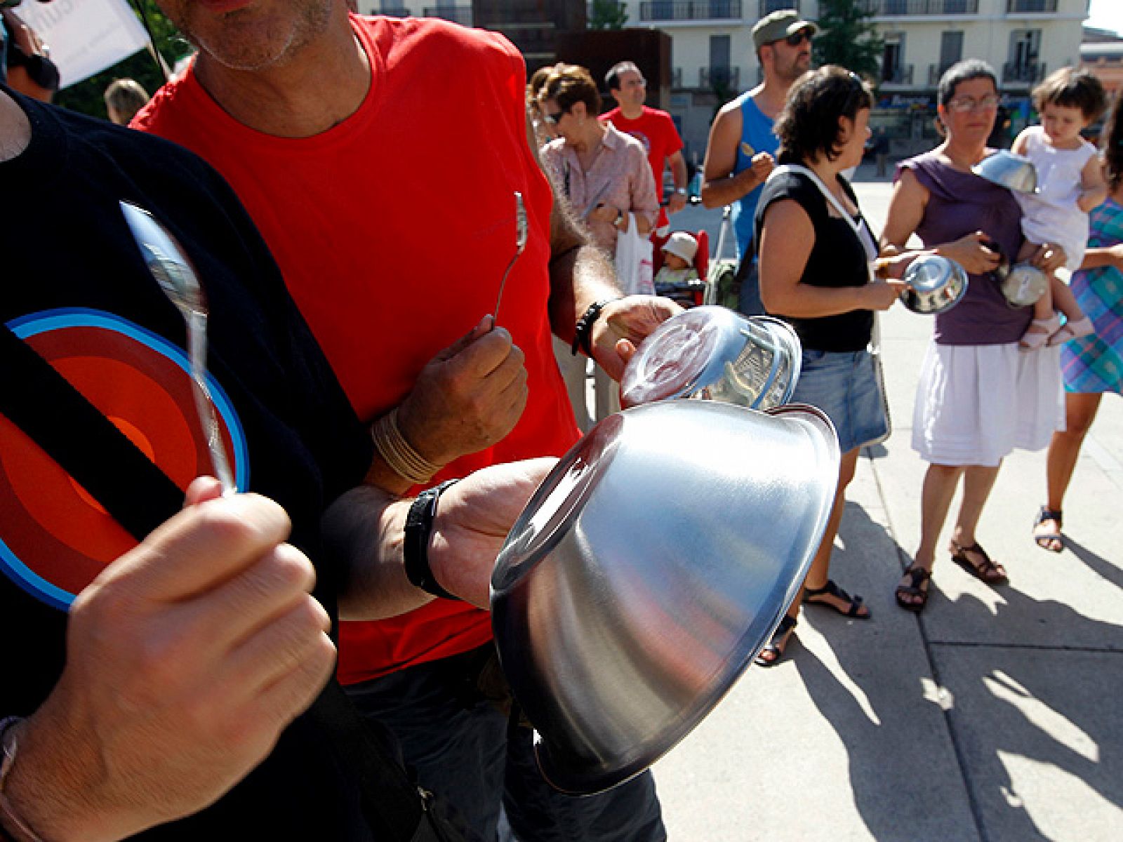 Concentración en Madrid contra el hambre