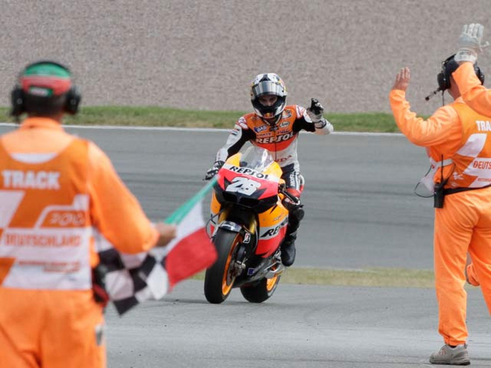 Márquez ha logrado en Sachsenring su quinta victoria consecutiva.