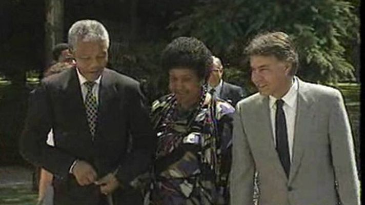  - Mandela visitó España en 1991