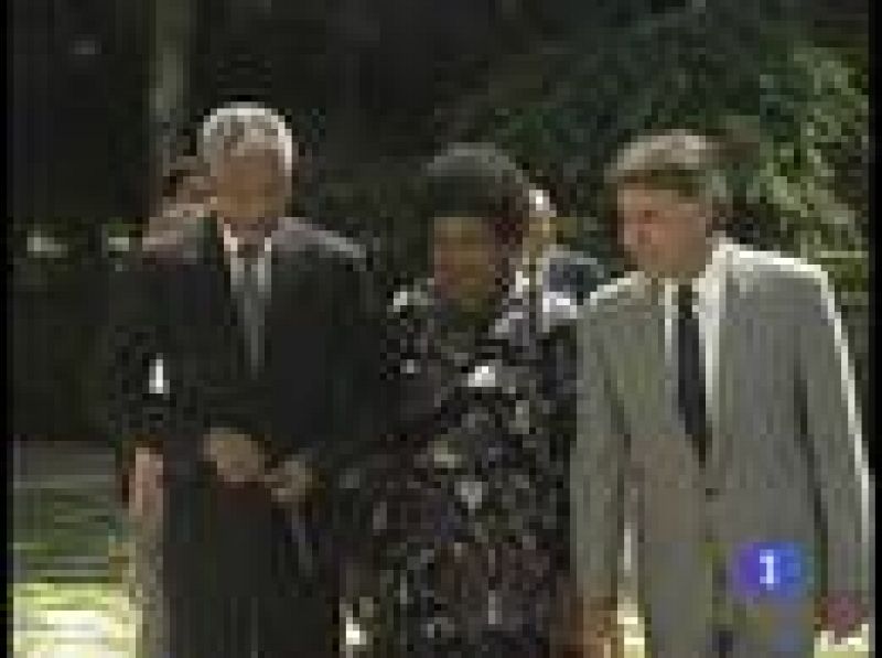  Mandela visitó España por primera vez en 1991
