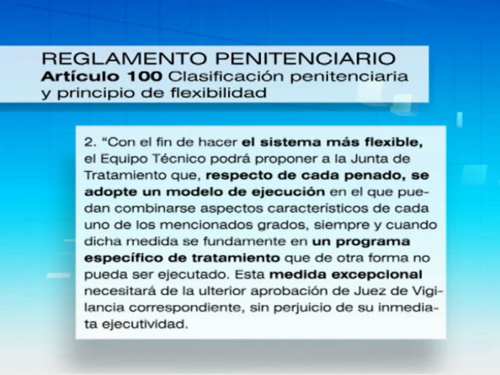 El ministro del Interior asegura que en política penitenciaria se cumple la ley y nada más que la ley | Ver