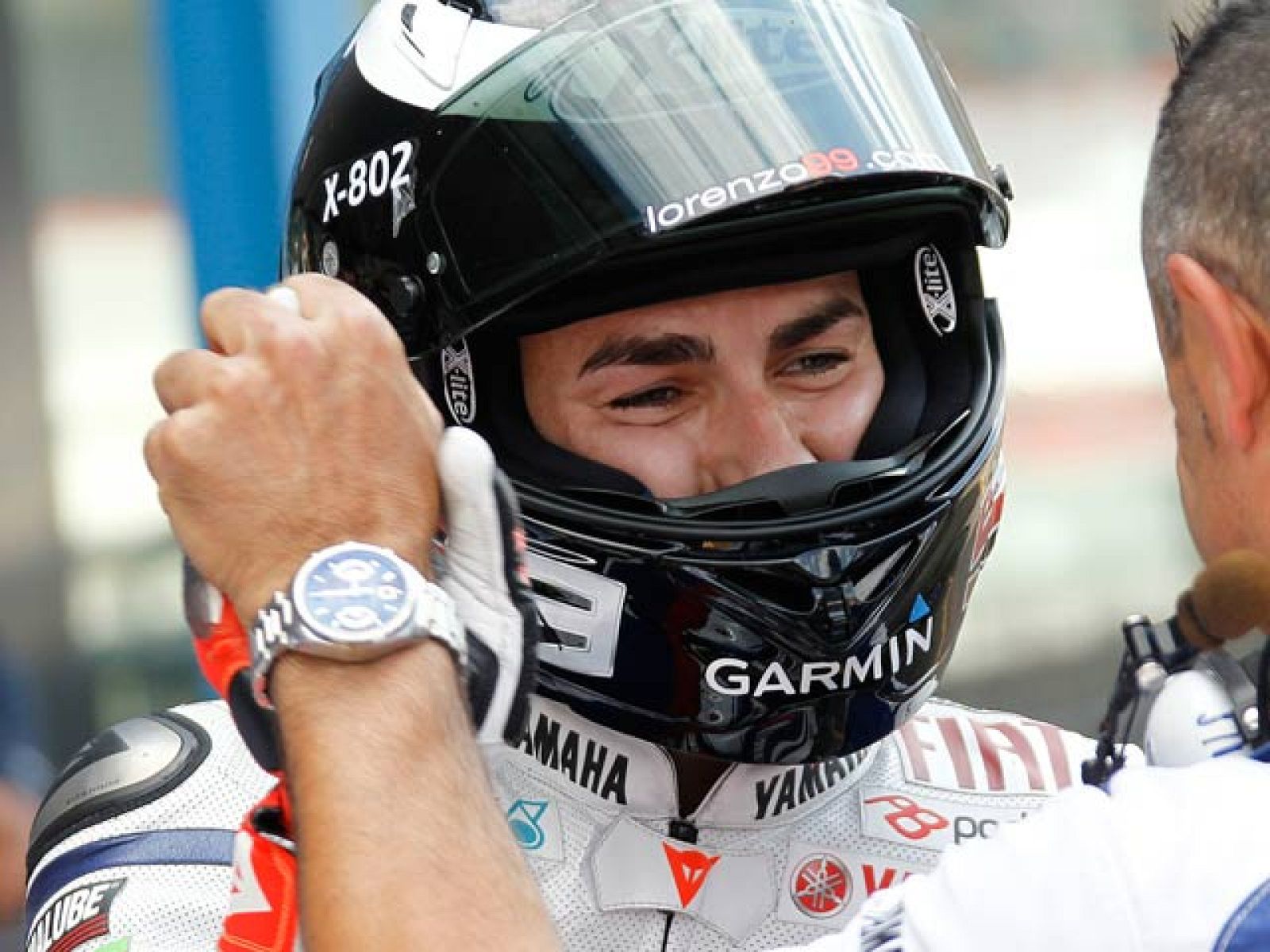 Jorge Lorenzo se muestra sorprendido por la 'pole' galáctica que ha conseguido en Laguna Seca. 