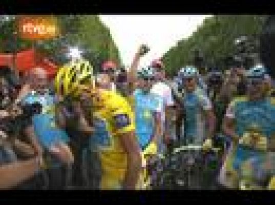 Entrada triunfal de Contador