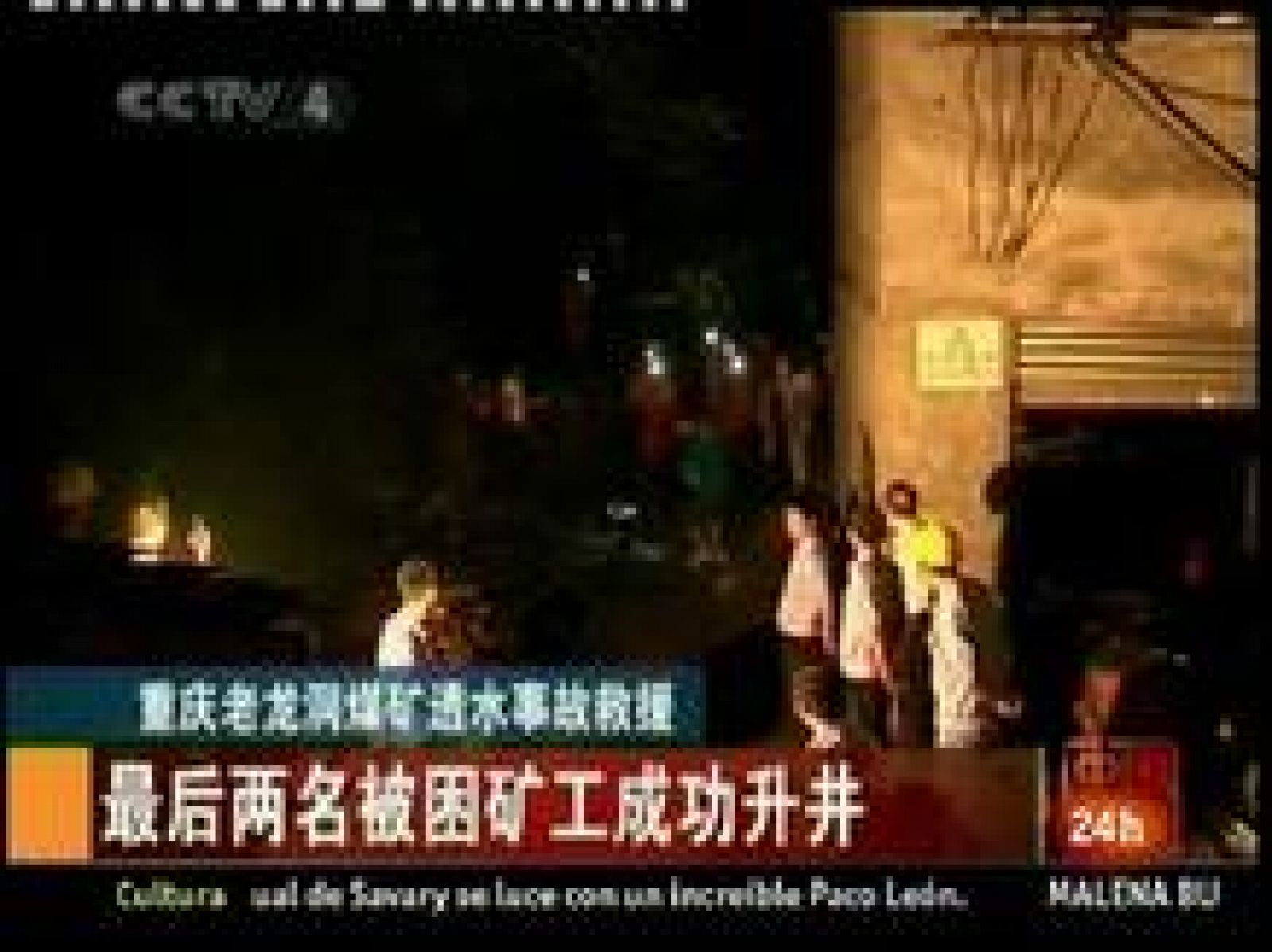   7 mineros chinos salen vivos después de quedarse 80 horas atrapados