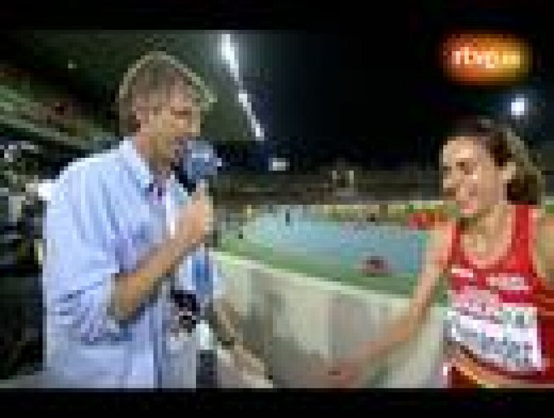Nuria Fernández ha declarado su alegría a TVE tras la consecución del oro en los 1.500 metros.