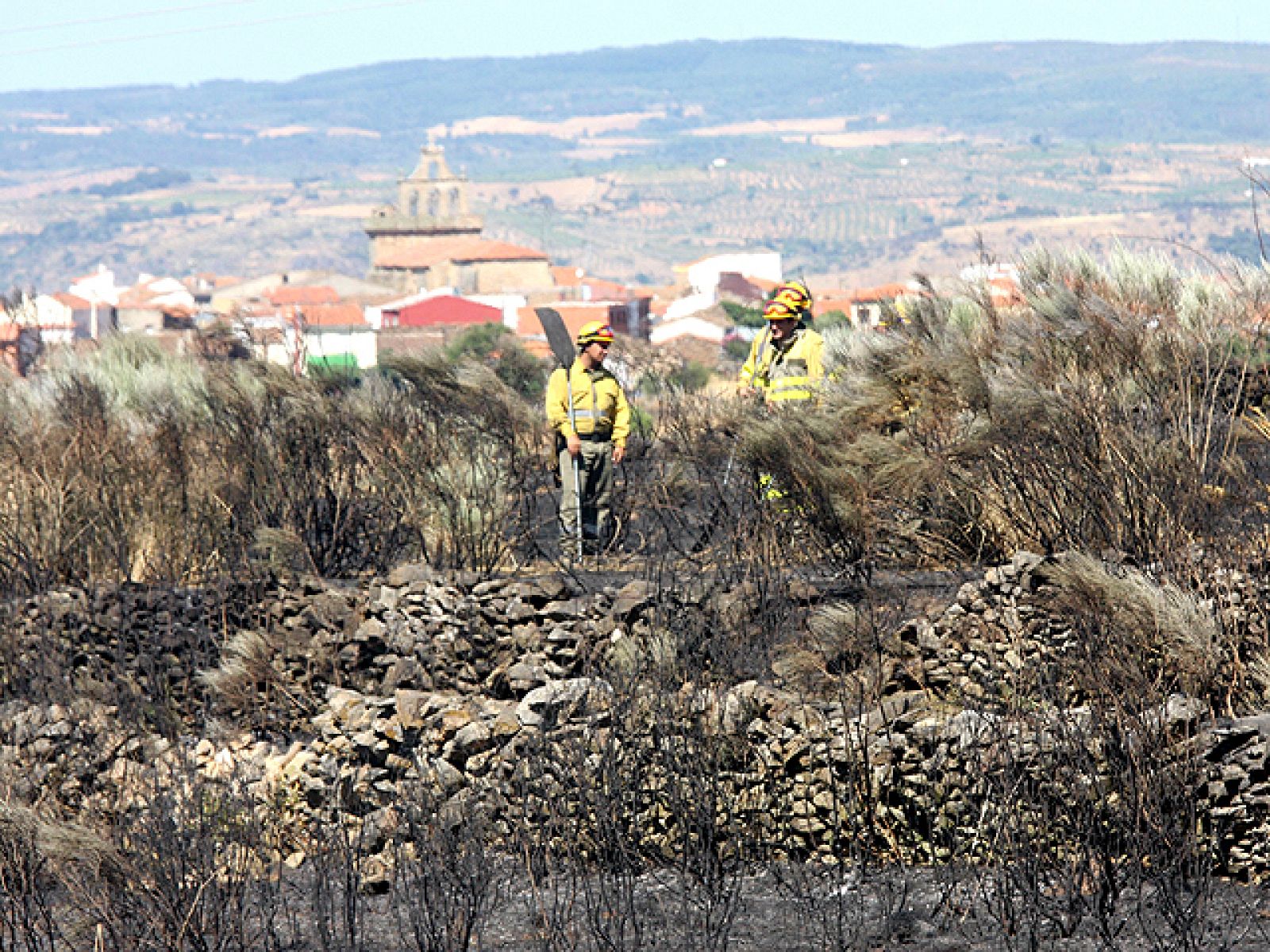 En las Arribes del Duero, en Salamanca, un incendio intencionado ha arrasado 400 hectáreas de parque natural | Ver