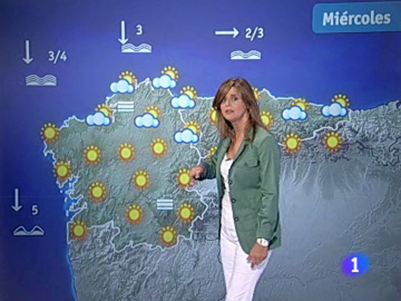 El Tiempo - Nuboso en el tercio norte de la Península con probabilidad de lluvias débiles - 03/08/10 - El tiempo | Ver