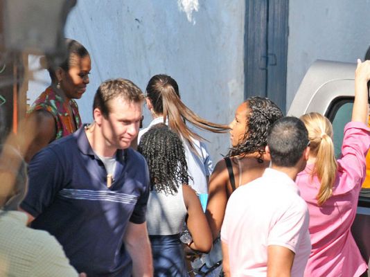 Michelle Obama, turista en Granada