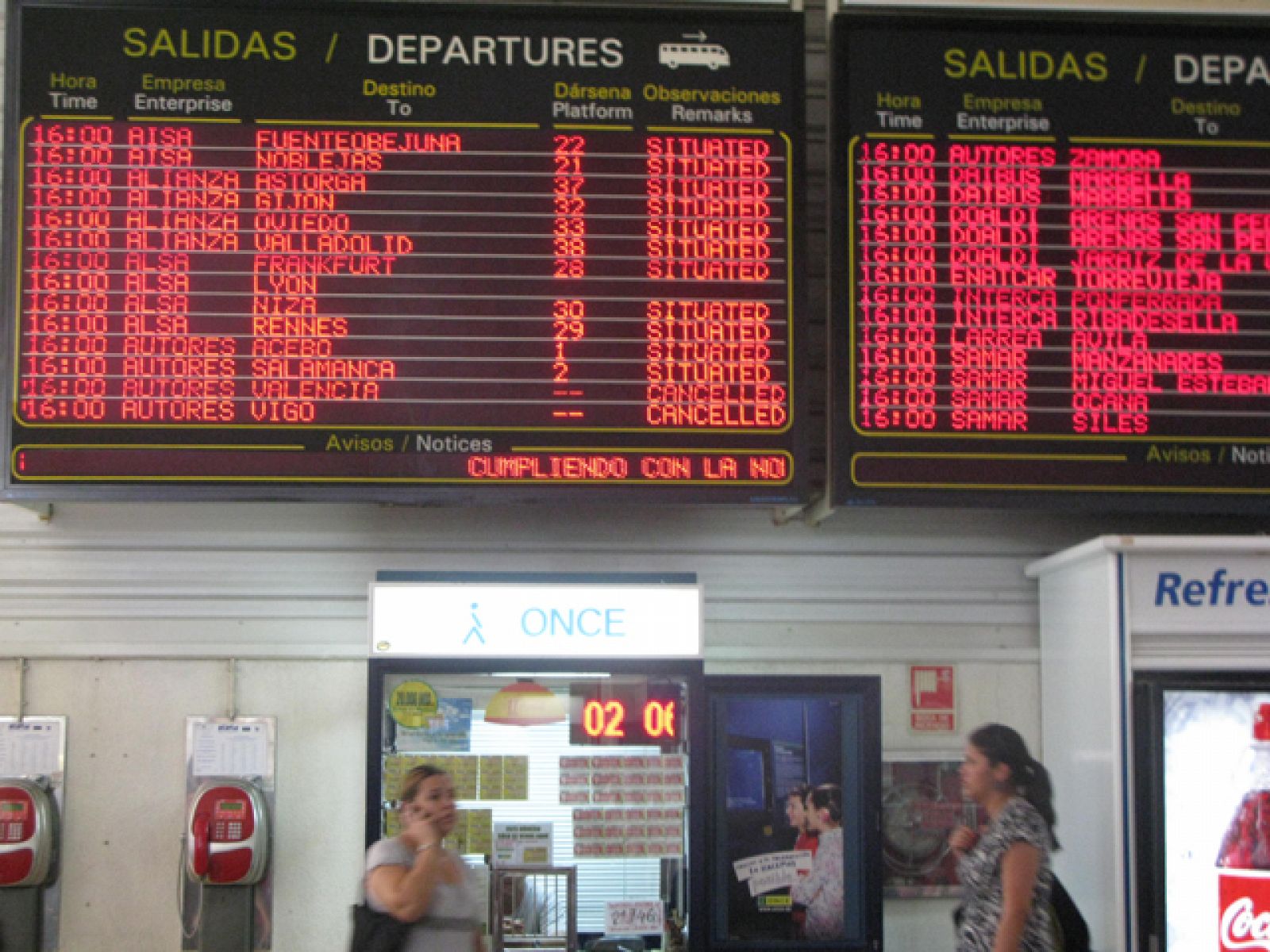 Huelga de los trabajadores de la empresa de autobuses Auto-Res