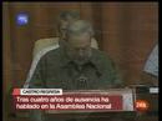 Fidel Castro en la Asamblea Naciona