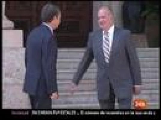  - Zapatero visita al rey en Marivent