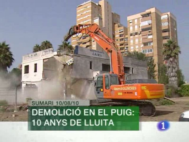 L'Informatiu. Informativo Territorial de la C. Valenciana (10/08/10)   