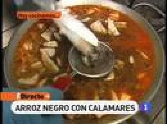 Arroz negro con calamares