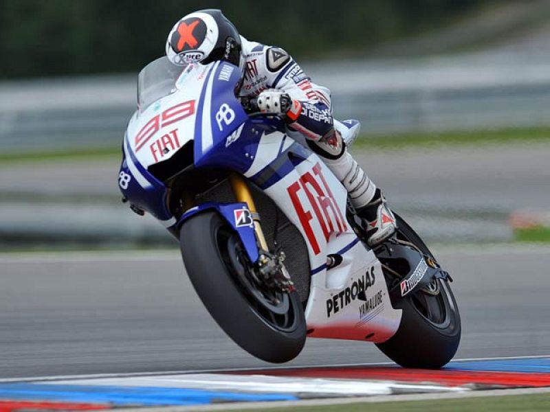 En los primeros entrenamientos libres de Brno, el mallorquín marcó el mejor crono y lo dejó en 1.57.215.