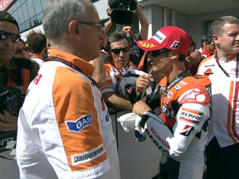 Dani Pedrosa se muestra satisfecho por el segundo puesto conseguido en el circuito de Brno.