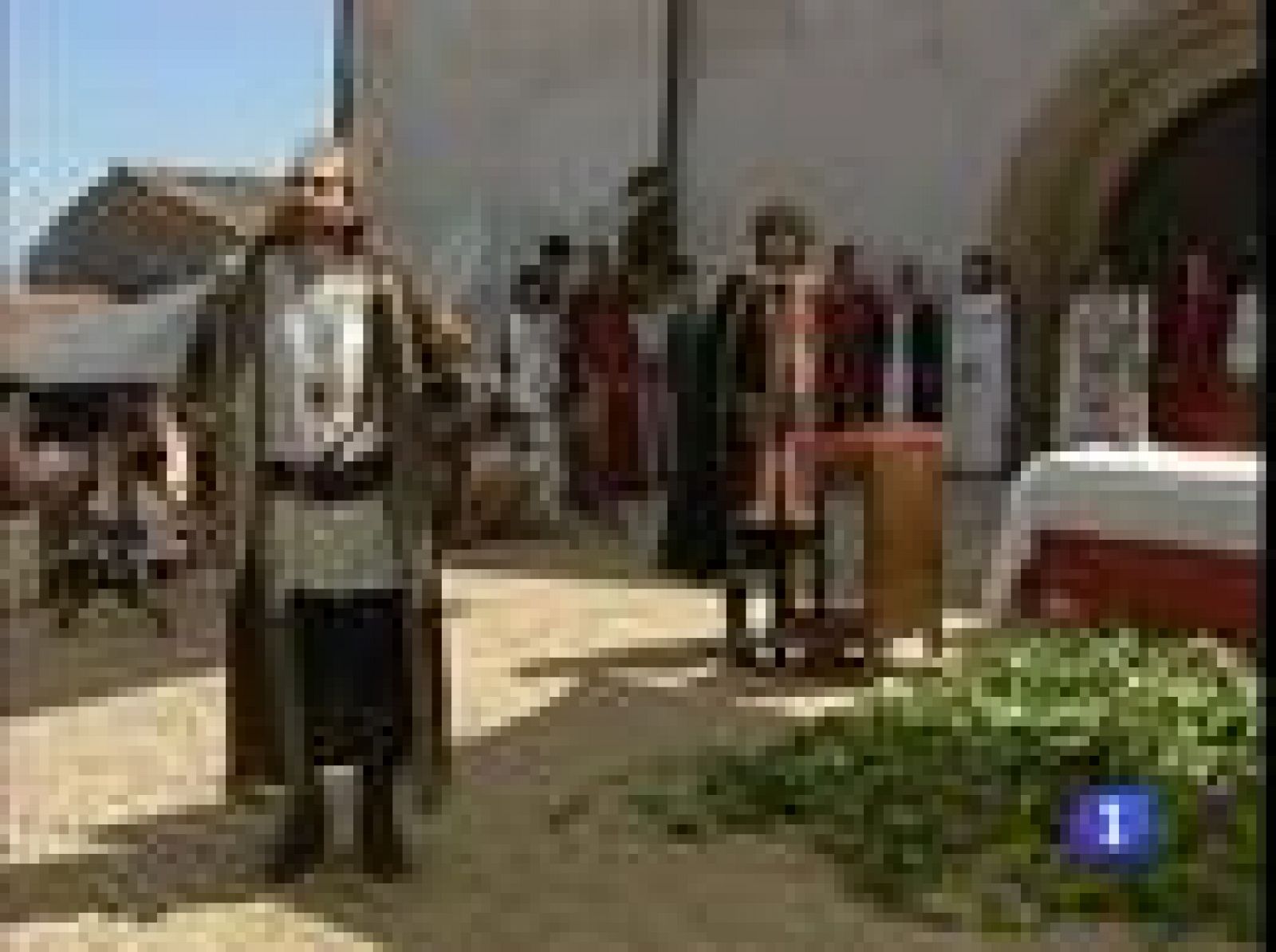 Recreación de pellícula en el castillo de Alburquerque