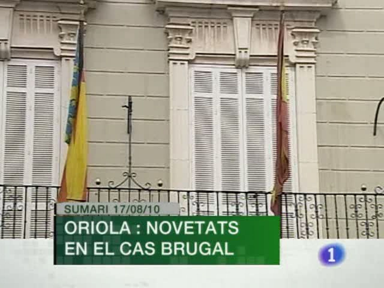 L'Informatiu. Informativo Territorial de la C. Valenciana (17/08/10) | Ver