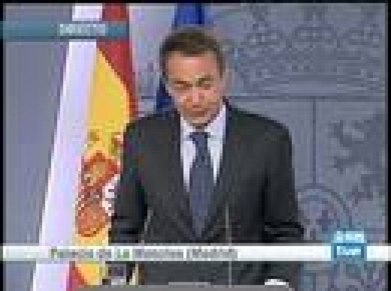 Comparecencia íntegra de Zapatero
