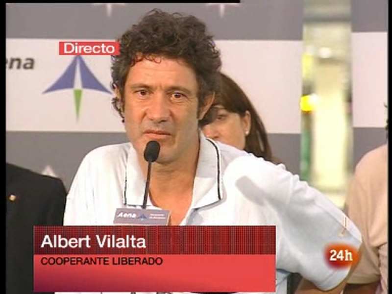 Primeras palabras de Albert Vilalta, cooperante que ha pasado casi 9 meses secuestrado en Mauritania, a su llegada a España