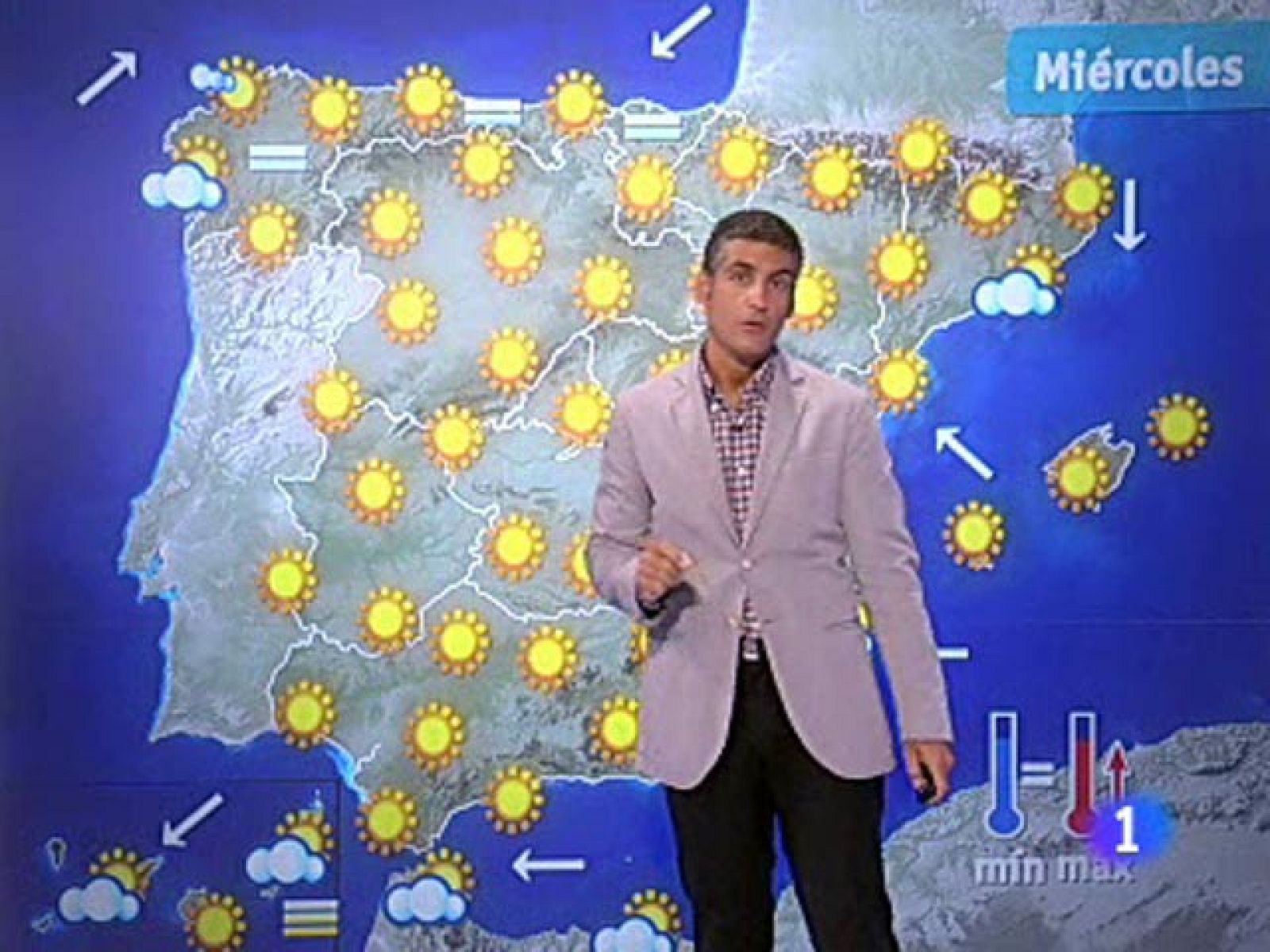 El Tiempo - Temperaturas muy altas en zonas del centro y sur de la Península - 24/08/10 - El tiempo | Ver