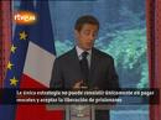 Sarkozy critica el pago de rescates