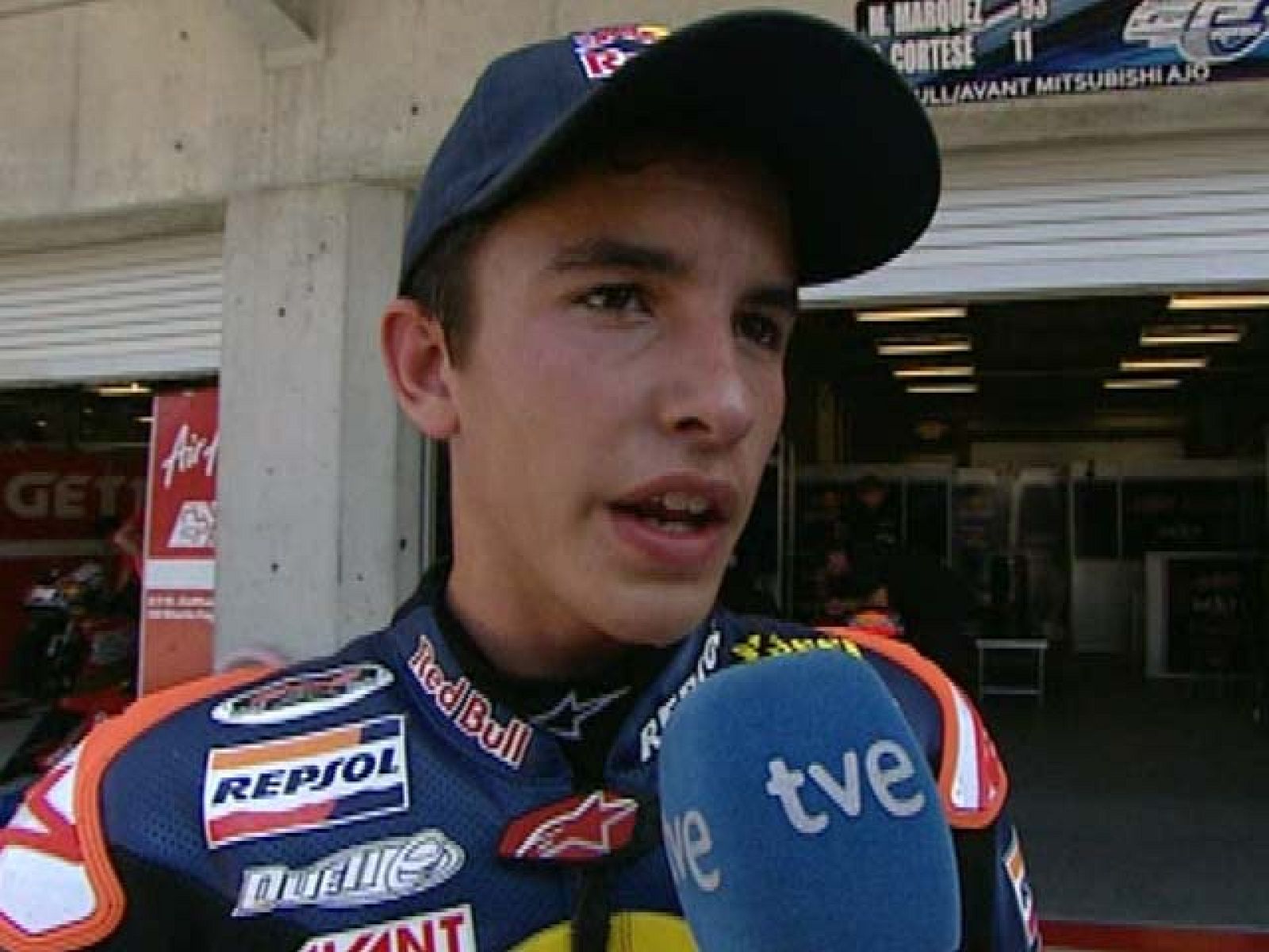 El piloto de 125cc Marc Márquez, líder del Mundial, reconoce que ha hecho una gran remontada después de caerse en la carrera.