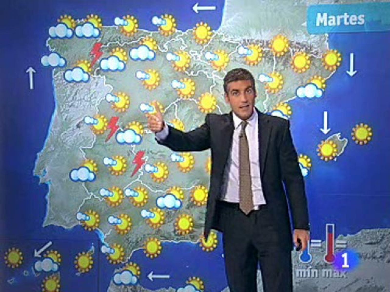 El Tiempo - Intervalos nubosos en el este de la Península - 30/08/10 - El tiempo | Ver