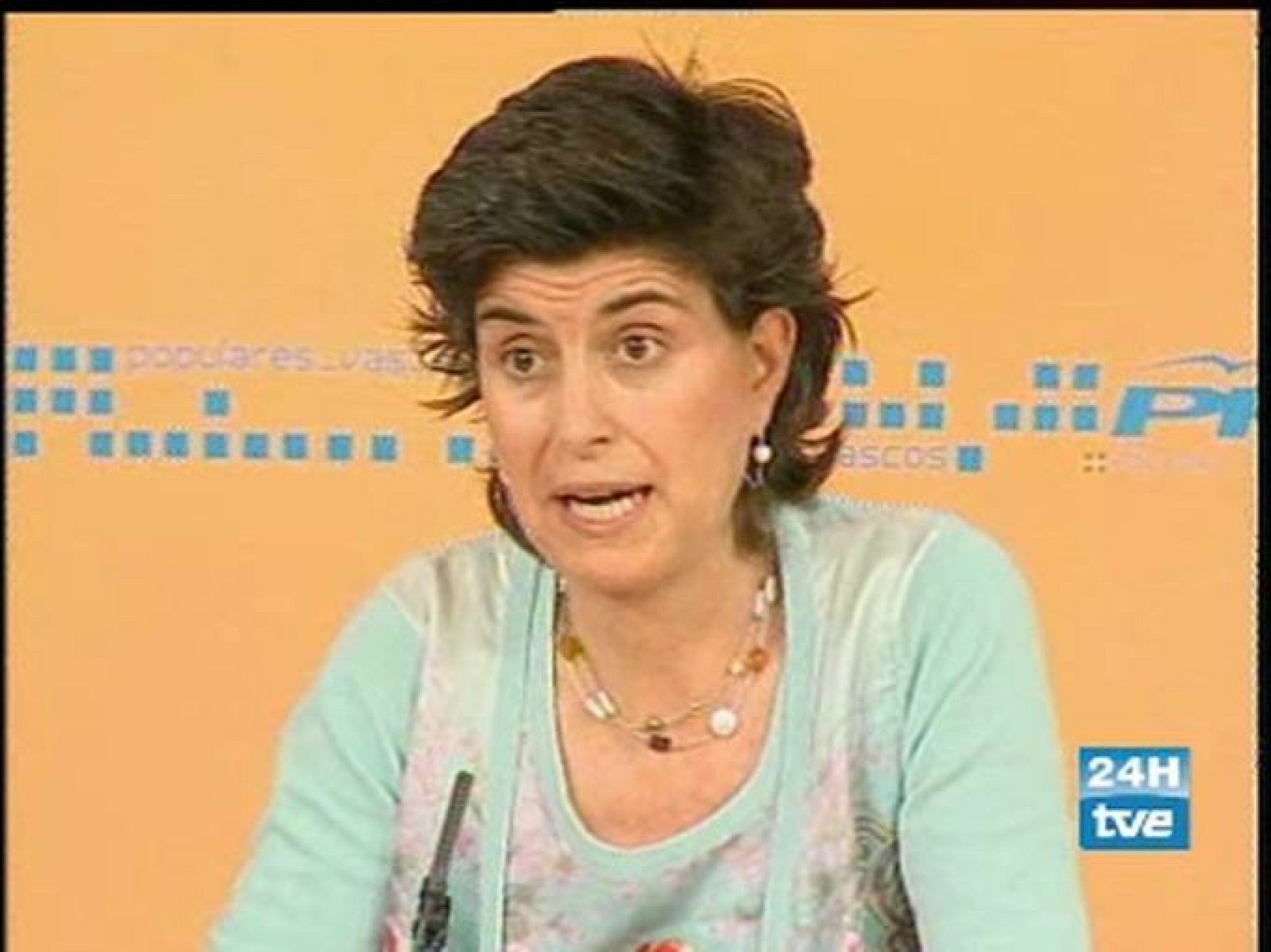 La presidenta del PP en el País Vasco ha expresado su desacuerdo con la reunión mantenida entre Zapatero e Ibarretxe.
