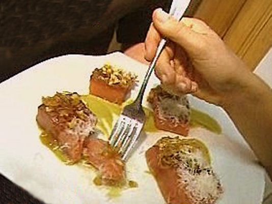 RTVE Cocina - Salmón con crema de guisantes