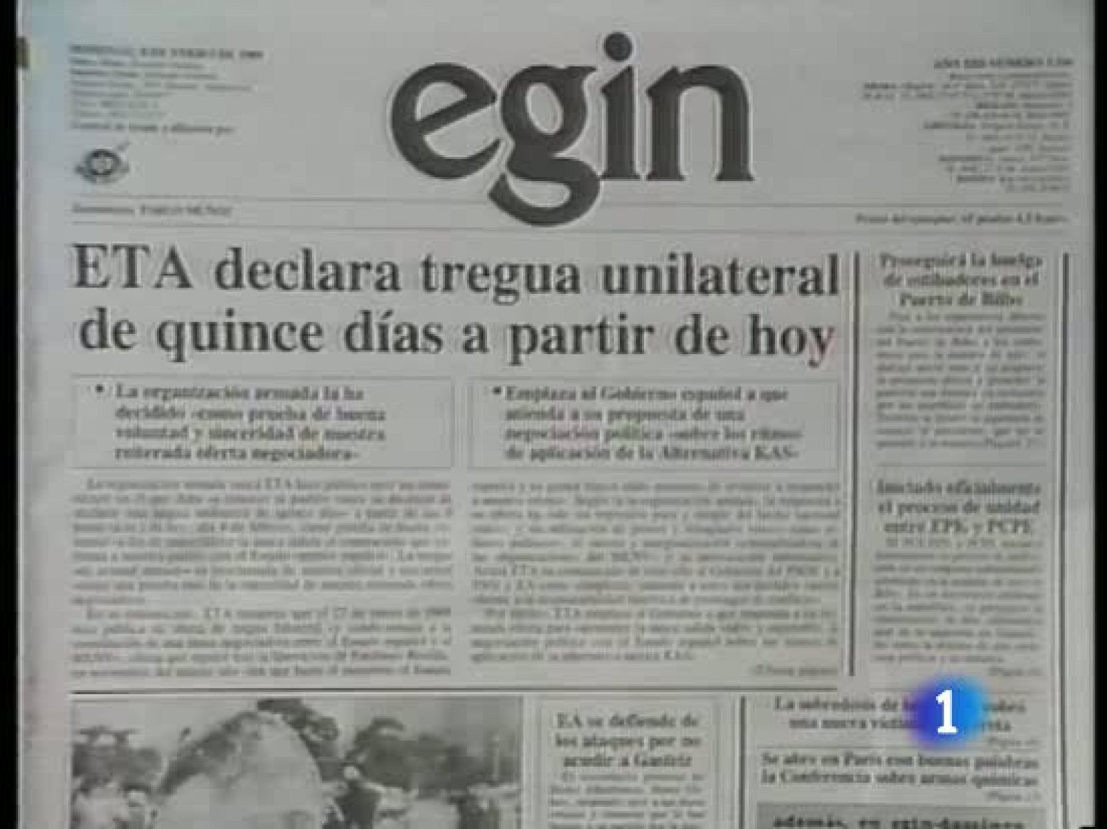 La imagen del comunicado de la última es muy parecida a las anteriores aunque la banda ha tenido que cambiar de decorado por el acoso policial.