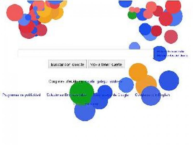 Google da la bienvenida a este martes con un 'doodle', una de las tradicionales modificaciones de su logo, que se descompone en una explosión de bolas de colores al pasar el puntero, una iniciativa 'misteriosa' que desde la propia compañía prefieren