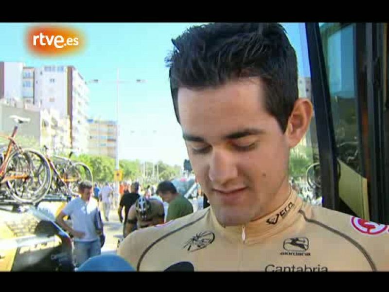 El ciclista del Footon - Servetto Enrique Mata analiza para TVE la 13ª etapa de la Vuelta.