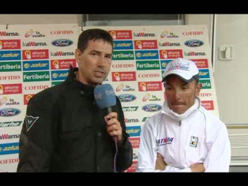  El ciclista español Joaquím Rodríguez (Katusha), segundo  clasificado de la Vuelta, se ha mostrado satisfecho tras completar  junto a los favoritos la decimoquinta etapa de la ronda española con  final en los Lagos de Covadonga, aunque ha admitido q
