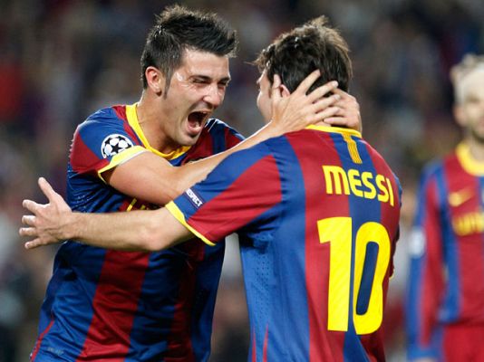 Champions League - Villa pone por delante al Barça 2-1