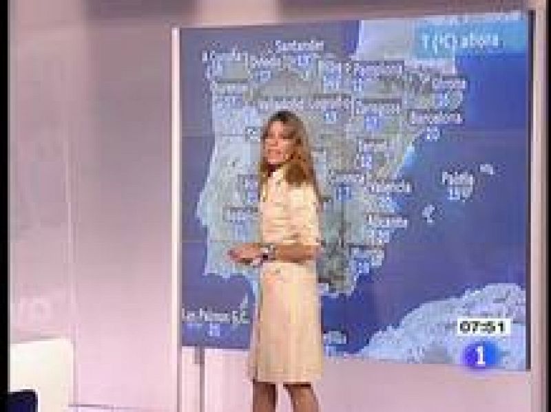  La Agencia Estatal de Meteorología (Aemet) prevé para este miércoles, cielo nuboso en la mayor parte del país, con posibilidad de algún chubasco débil al final del día, y temperaturas significativamente altas en Canarias