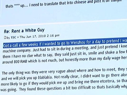 Reporteros del Telediario - Ejecutivos falsos en China