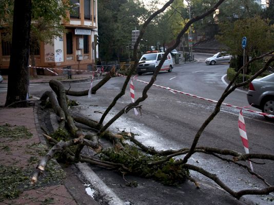 Tormenta nunca vista en Cáceres