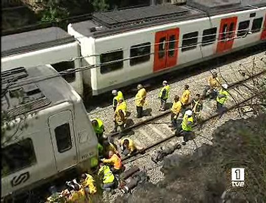  - Chocan dos trenes en Barcelona