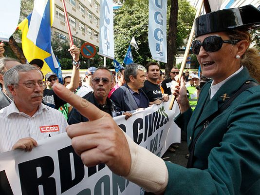 Manifestación de guardias civiles