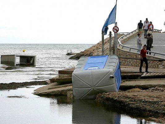 Destrozos por las fuertes lluvias