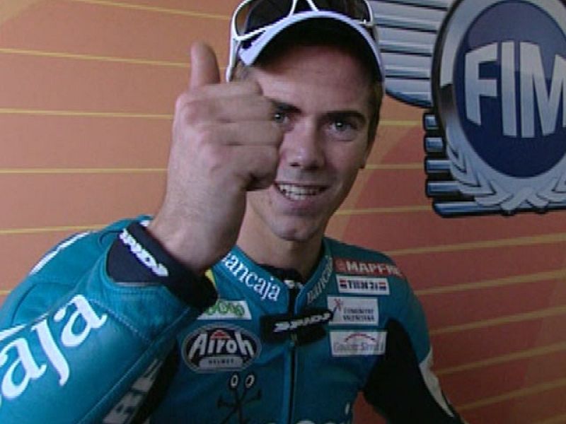 Nico Terol asegura que está satisfecho con la segunda plaza conseguida en Alcañiz, que le ha servido para recuperar el liderato.