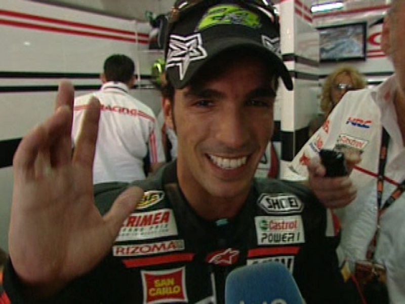 Toni Elías está satisfecho con la remontada que ha protagonizado en Alcañiz.