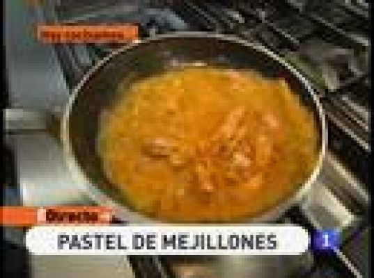 Pastel caliente de mejillones