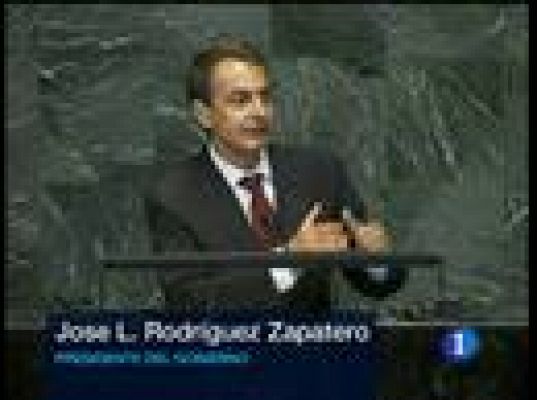 Zapatero en la Cumbre de los Objetivos del Milenio de la ONU